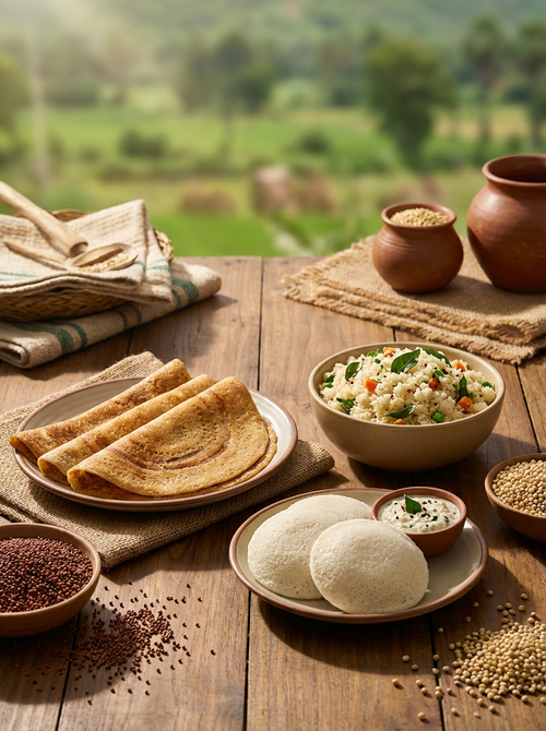 Breakfast Combo Multi Millet Dosa/Upma/Rava Idli Pack